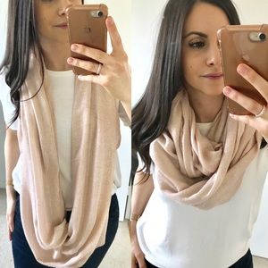 Cream Circle Scarf